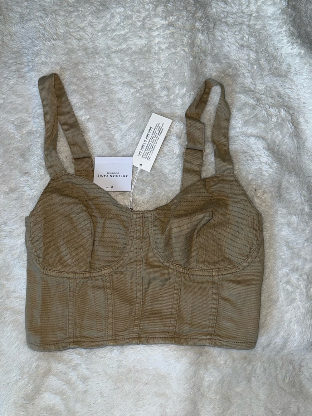 American Eagle Brown Crop Top